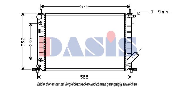 AKS DASIS Radiators, Motora dzesēšanas sistēma 091340N